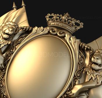 Coat of arms (GR_0035) 3D model for CNC machine